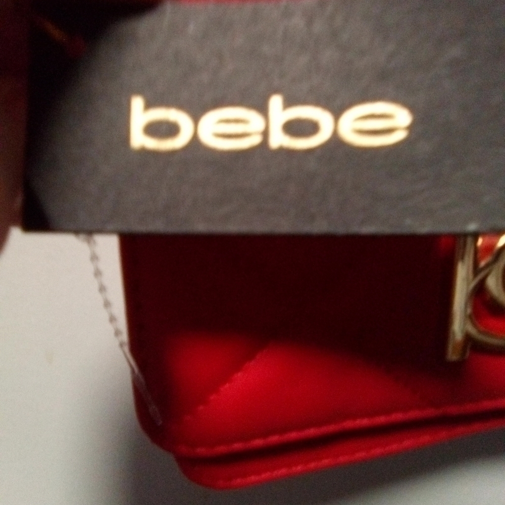 BEBE crossbody red NWT purse. - Picture 6 of 7